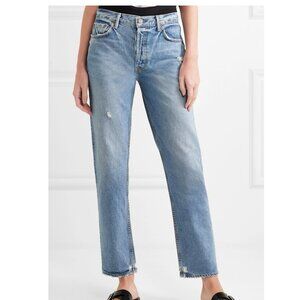 GRLFRND Denim High Rise Straight Leg Jean, Size 28